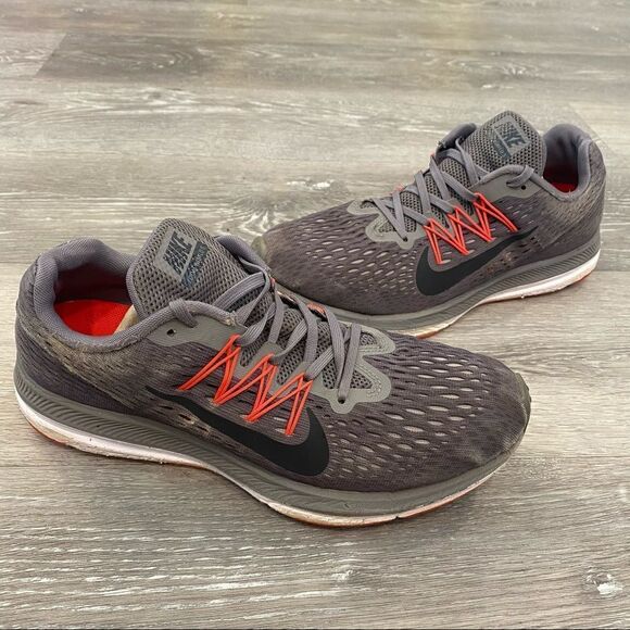 Nike Winflo Grey Athletic Shoe Women 10 - Picture 1 of 7